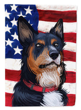Load image into Gallery viewer, Welsh Sheepdog American Flag Flag Canvas House Size CK6752CHF