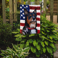 Load image into Gallery viewer, Welsh Sheepdog American Flag Garden Flag - Outdoor Decorative Yard Flag CK6752GF
