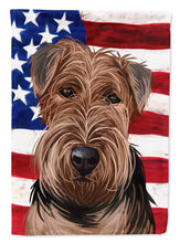 Load image into Gallery viewer, Welsh Terrier American Flag Flag Canvas House Size CK6754CHF