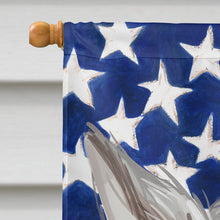 Load image into Gallery viewer, West Siberian Laika American Flag Flag Canvas House Size CK6756CHF