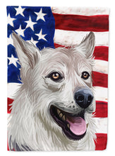 Load image into Gallery viewer, West Siberian Laika American Flag Flag Canvas House Size CK6756CHF