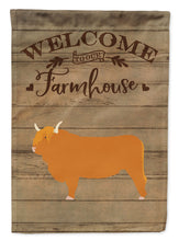 Load image into Gallery viewer, Highland Cow Welcome Garden Flag – Decorative Outdoor Yard Flag CK6764GF