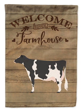 Load image into Gallery viewer, Holstein Cow Welcome Flag Canvas House Size CK6766CHF