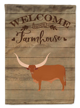 Load image into Gallery viewer, Ankole-Watusu Cow Welcome Flag Canvas House Size CK6767CHF