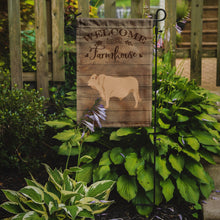Load image into Gallery viewer, Charolais Cow Welcome Garden Flag – Decorative Outdoor Yard Flag CK6770GF