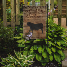 Load image into Gallery viewer, Black Angus Cow Welcome Garden Flag – Decorative Outdoor Yard Flag CK6772GF