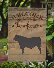 Load image into Gallery viewer, Black Angus Cow Welcome Garden Flag – Decorative Outdoor Yard Flag CK6772GF