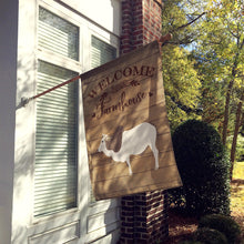 Load image into Gallery viewer, Malvi Cow Welcome Flag Canvas House Size CK6774CHF