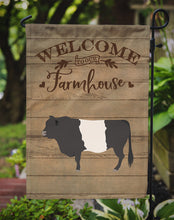 Load image into Gallery viewer, Belted Galloway Cow Welcome Garden Flag – Decorative Outdoor Yard Flag CK6775GF