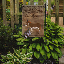 Load image into Gallery viewer, Miniature Mediterranian Donkey Welcome Garden Flag – Decorative Outdoor Yard Flag CK6791GF