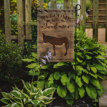 Load image into Gallery viewer, Zamorano-Leones Donkey Welcome Garden Flag – Decorative Outdoor Yard Flag CK6797GF