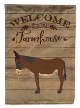 Load image into Gallery viewer, Zamorano-Leones Donkey Welcome Garden Flag – Decorative Outdoor Yard Flag CK6797GF
