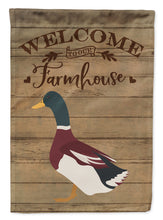 Load image into Gallery viewer, Rouen Duck Welcome Garden Flag – Decorative Outdoor Yard Flag CK6800GF