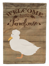 Load image into Gallery viewer, Crested Duck Welcome Garden Flag – Decorative Outdoor Yard Flag CK6801GF