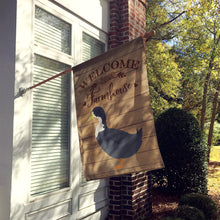 Load image into Gallery viewer, Blue Swedish Duck Welcome Flag Canvas House Size CK6806CHF