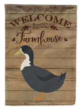 Load image into Gallery viewer, Blue Swedish Duck Welcome Flag Canvas House Size CK6806CHF