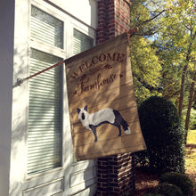 Load image into Gallery viewer, Silver Fox Welcome Flag Canvas House Size CK6815CHF