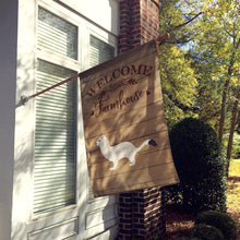 Load image into Gallery viewer, Stoat Short-tailed Weasel Welcome Flag Canvas House Size CK6816CHF