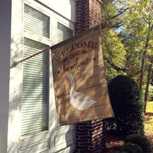 Load image into Gallery viewer, Steinbacher Goose Welcome Flag Canvas House Size CK6838CHF