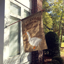Load image into Gallery viewer, Sebastopol Goose Welcome Flag Canvas House Size CK6846CHF