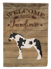 Load image into Gallery viewer, Cyldesdale Horse Welcome Flag Canvas House Size CK6856CHF