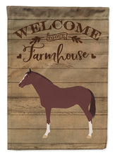 Load image into Gallery viewer, English Thoroughbred Horse Welcome Garden Flag – Decorative Outdoor Yard Flag CK6857GF