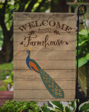 Load image into Gallery viewer, Indian Peacock Peafowl Welcome Garden Flag – Decorative Outdoor Yard Flag CK6869GF