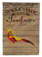 Load image into Gallery viewer, Golden or Chinese Pheasant Welcome Garden Flag – Decorative Outdoor Yard Flag CK6872GF