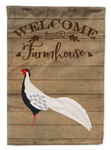 Load image into Gallery viewer, Silver Pheasant Welcome Flag Canvas House Size CK6873CHF