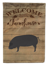 Load image into Gallery viewer, Devon Large Black Pig Welcome Garden Flag – Decorative Outdoor Yard Flag CK6875GF