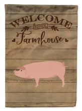 Load image into Gallery viewer, American Landrace Pig Welcome Garden Flag – Decorative Outdoor Yard Flag CK6876GF