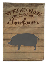 Load image into Gallery viewer, Berkshire Pig Welcome Flag Canvas House Size CK6877CHF