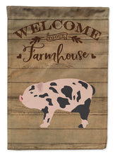 Load image into Gallery viewer, Mini Miniature Pig Welcome Flag Canvas House Size CK6879CHF