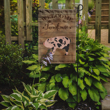 Load image into Gallery viewer, Mini Miniature Pig Welcome Garden Flag – Decorative Outdoor Yard Flag CK6879GF