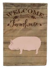 Load image into Gallery viewer, Welsh Pig Welcome Flag Canvas House Size CK6881CHF