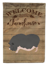 Load image into Gallery viewer, Vietnamese Pot-Bellied Pig Welcome Garden Flag – Decorative Outdoor Yard Flag CK6885GF