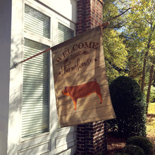 Load image into Gallery viewer, Duroc Pig Welcome Flag Canvas House Size CK6886CHF