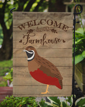 Load image into Gallery viewer, Chinese Painted or King Quail Welcome Garden Flag – Decorative Outdoor Yard Flag CK6900GF