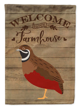 Load image into Gallery viewer, Chinese Painted or King Quail Welcome Garden Flag – Decorative Outdoor Yard Flag CK6900GF