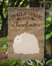 Load image into Gallery viewer, Fluffy Angora Rabbit Welcome Garden Flag – Decorative Outdoor Yard Flag CK6903GF