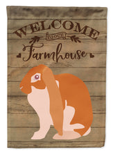 Load image into Gallery viewer, English Lop Rabbit Welcome Flag Canvas House Size CK6906CHF