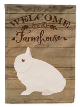 Load image into Gallery viewer, Hermelin Rabbit Welcome Flag Canvas House Size CK6908CHF