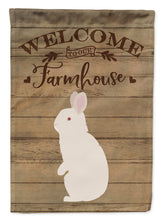 Load image into Gallery viewer, New Zealand White Rabbit Welcome Flag Canvas House Size CK6909CHF
