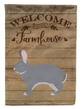 Load image into Gallery viewer, Giant Chinchilla Rabbit Welcome Flag Canvas House Size CK6910CHF