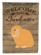 Load image into Gallery viewer, Holland Lop Rabbit Welcome Garden Flag – Decorative Outdoor Yard Flag CK6912GF