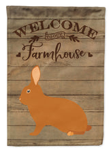 Load image into Gallery viewer, Rex Rabbit Welcome Flag Canvas House Size CK6913CHF