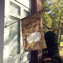 Load image into Gallery viewer, Scottish Blackface Sheep Welcome Flag Canvas House Size CK6917CHF