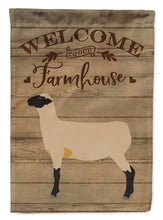 Load image into Gallery viewer, Hampshire Down Sheep Welcome Flag Canvas House Size CK6920CHF
