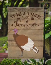 Load image into Gallery viewer, Bourbon Red Turkey Hen Welcome Garden Flag – Decorative Outdoor Yard Flag CK6926GF