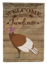 Load image into Gallery viewer, Bourbon Red Turkey Hen Welcome Garden Flag – Decorative Outdoor Yard Flag CK6926GF
